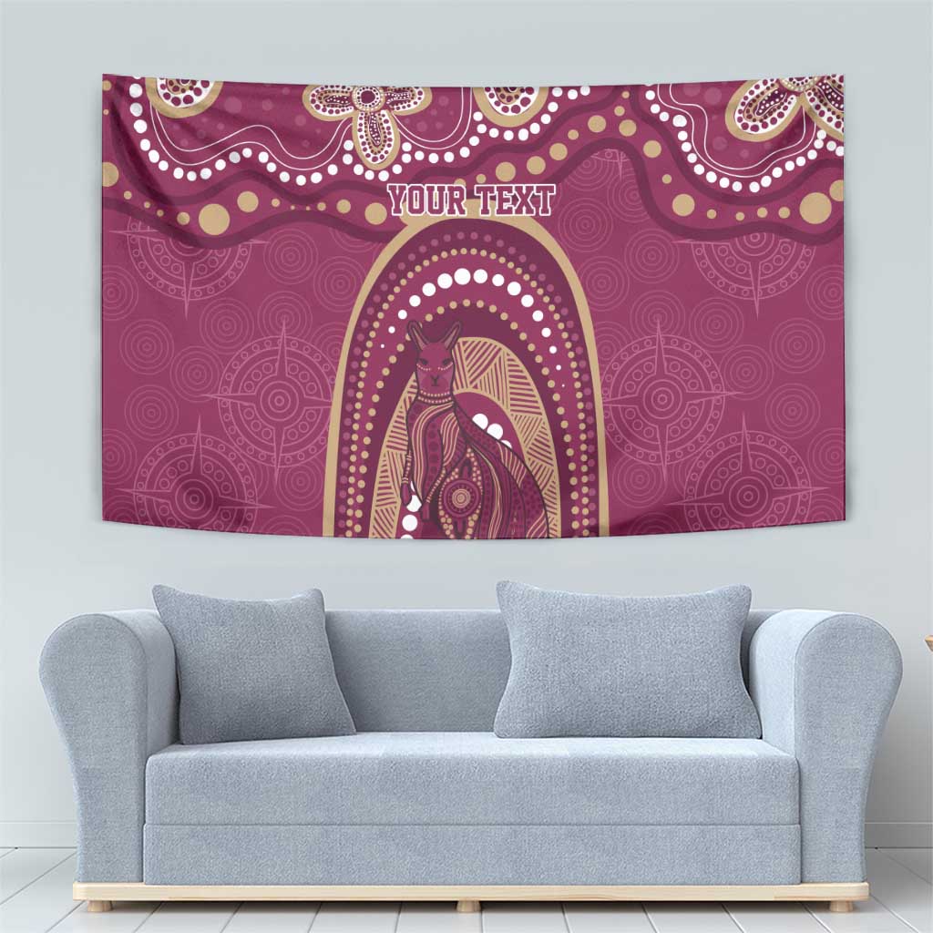 Personalized Australia QLD Rugby Indigenous Series Tapestry Maroons Kangaroos
