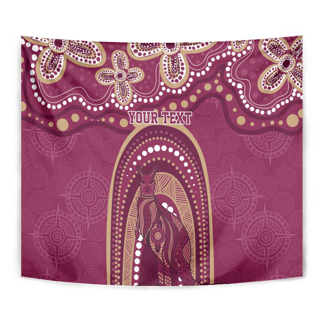 Personalized Australia QLD Rugby Indigenous Series Tapestry Maroons Kangaroos