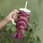Personalized Australia QLD Rugby Indigenous Series Tumbler With Handle Maroons Kangaroos