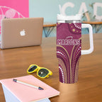 Personalized Australia QLD Rugby Indigenous Series Tumbler With Handle Maroons Kangaroos
