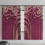 Personalized Australia QLD Rugby Indigenous Series Window Curtain Maroons Kangaroos