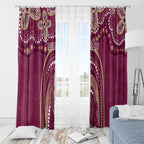 Personalized Australia QLD Rugby Indigenous Series Window Curtain Maroons Kangaroos