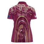Personalized Australia QLD Rugby Indigenous Series Women Polo Shirt Maroons Kangaroos