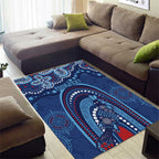 Personalized Australia NSW Rugby Indigenous Series Area Rug Blues Platypus
