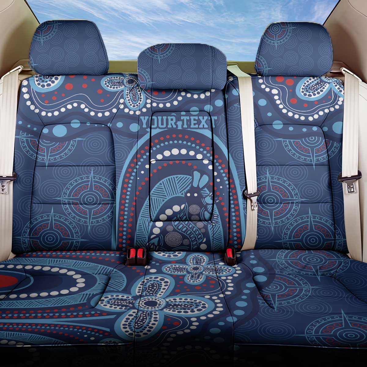 Personalized Australia NSW Rugby Indigenous Series Back Car Seat Cover Blues Platypus