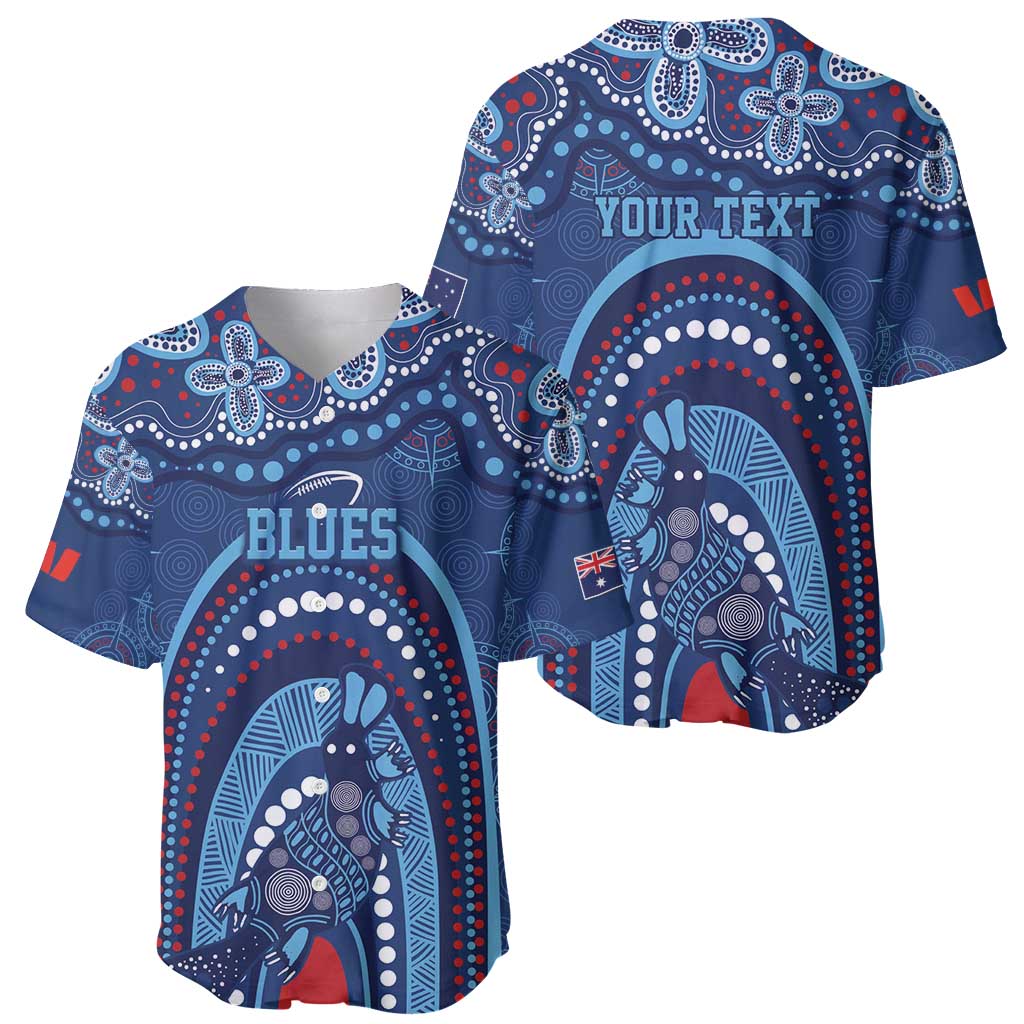 Personalized Australia NSW Rugby Indigenous Series Baseball Jersey Blues Platypus