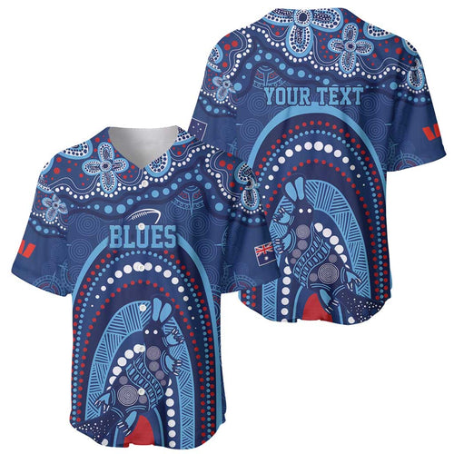 Personalized Australia NSW Rugby Indigenous Series Baseball Jersey Blues Platypus