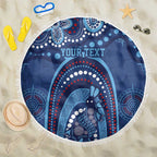 Personalized Australia NSW Rugby Indigenous Series Beach Blanket Blues Platypus