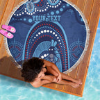 Personalized Australia NSW Rugby Indigenous Series Beach Blanket Blues Platypus