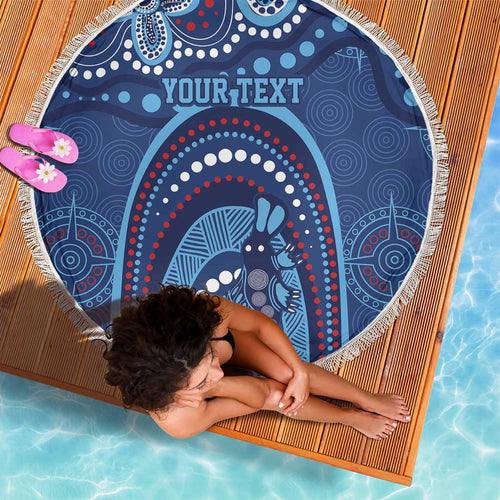 Personalized Australia NSW Rugby Indigenous Series Beach Blanket Blues Platypus