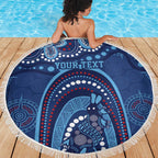 Personalized Australia NSW Rugby Indigenous Series Beach Blanket Blues Platypus