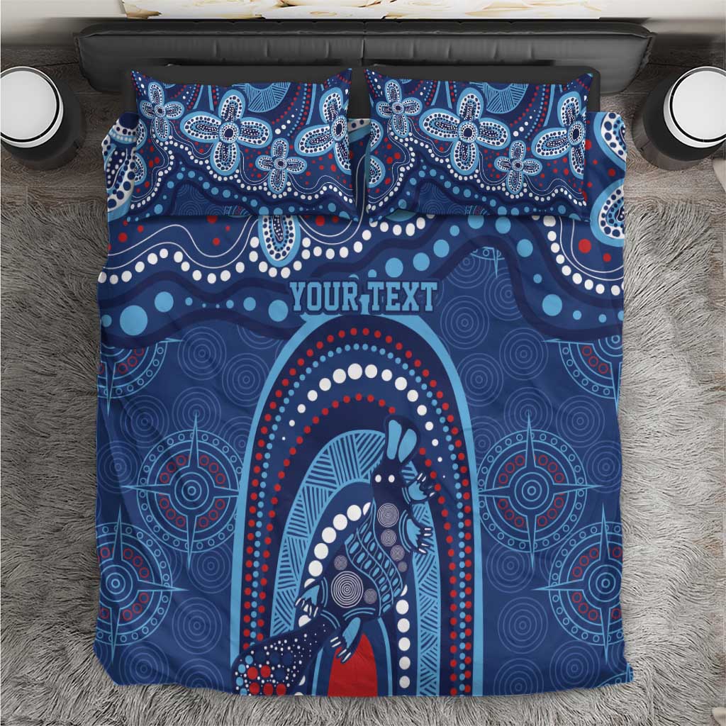 Personalized Australia NSW Rugby Indigenous Series Bedding Set Blues Platypus