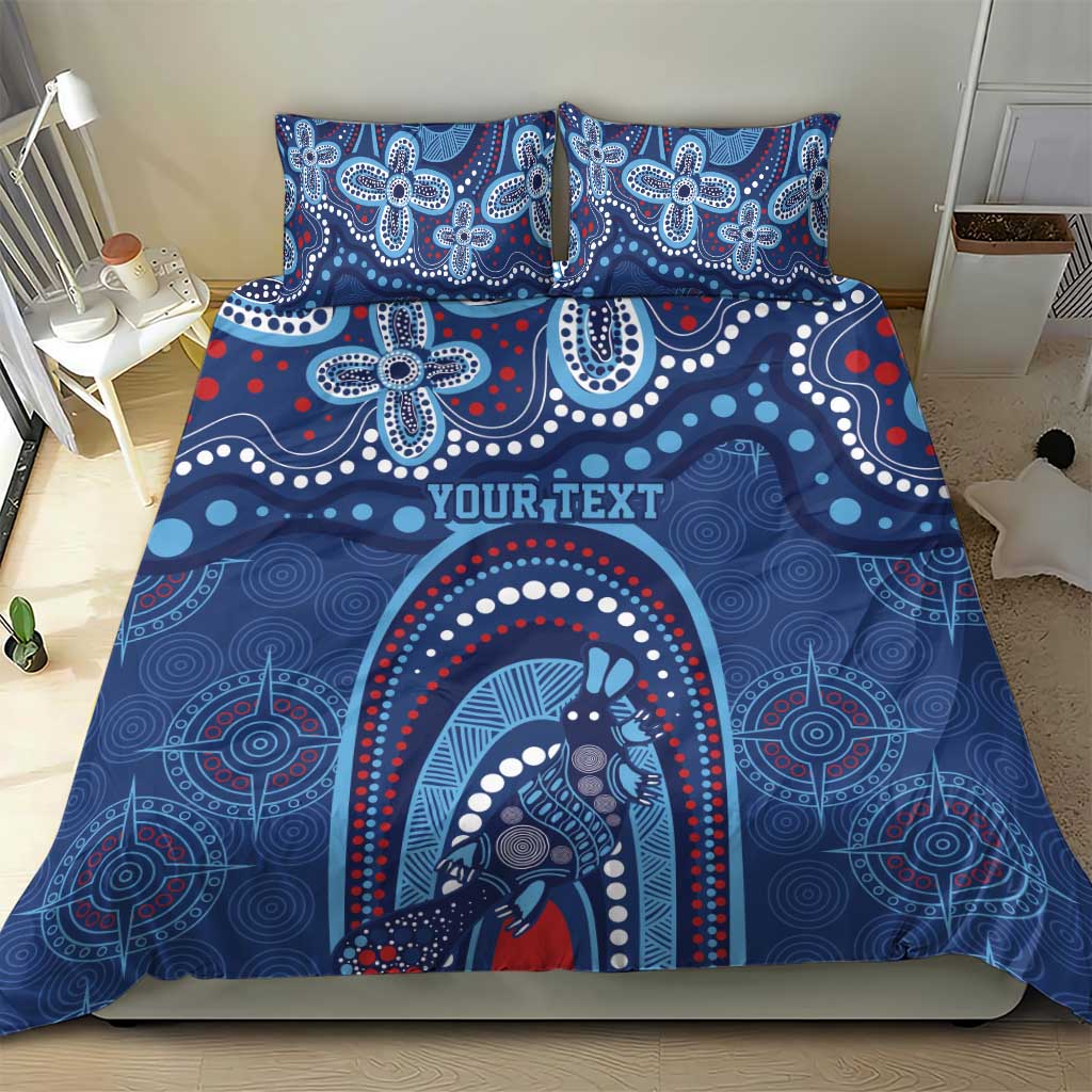 Personalized Australia NSW Rugby Indigenous Series Bedding Set Blues Platypus