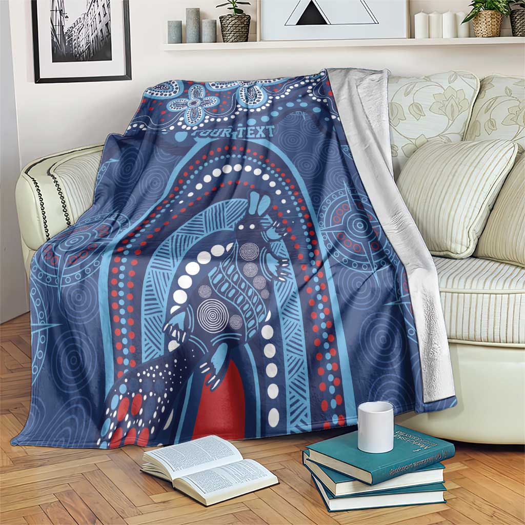 Personalized Australia NSW Rugby Indigenous Series Blanket Blues Platypus