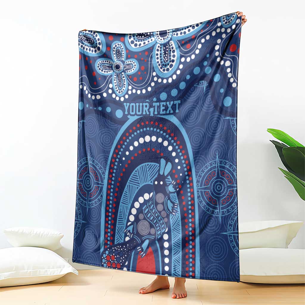 Personalized Australia NSW Rugby Indigenous Series Blanket Blues Platypus