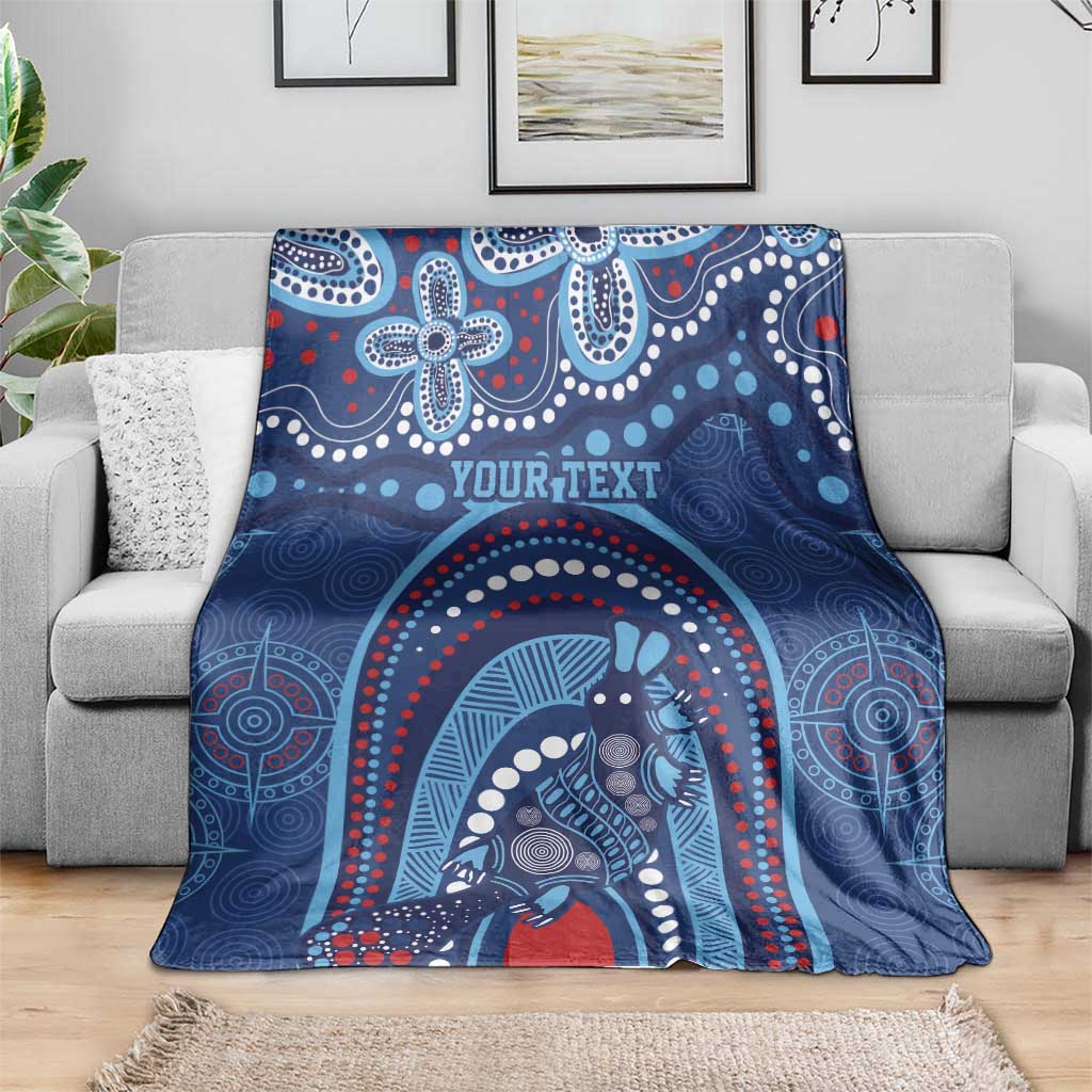 Personalized Australia NSW Rugby Indigenous Series Blanket Blues Platypus