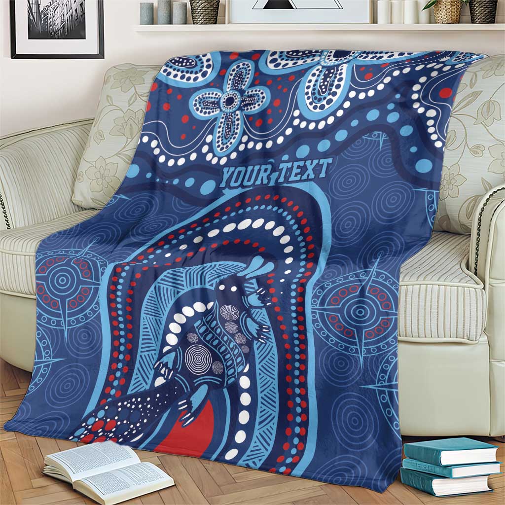Personalized Australia NSW Rugby Indigenous Series Blanket Blues Platypus