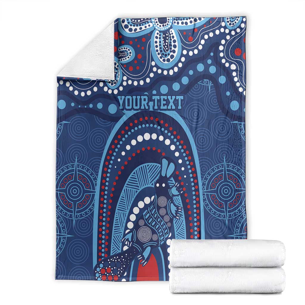 Personalized Australia NSW Rugby Indigenous Series Blanket Blues Platypus