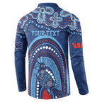 Personalized Australia NSW Rugby Indigenous Series Button Sweatshirt Blues Platypus