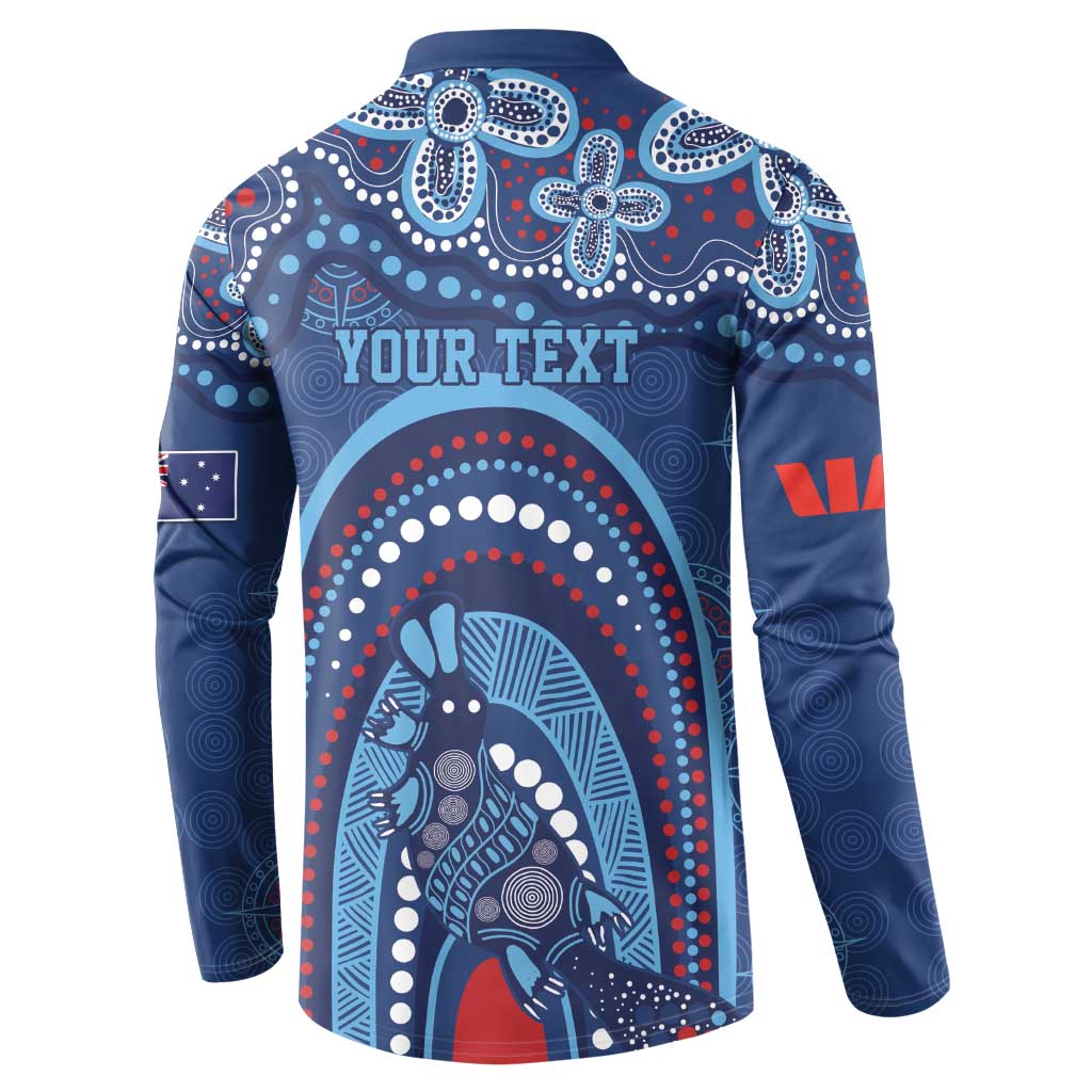 Personalized Australia NSW Rugby Indigenous Series Button Sweatshirt Blues Platypus