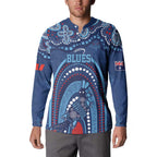 Personalized Australia NSW Rugby Indigenous Series Button Sweatshirt Blues Platypus