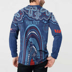 Personalized Australia NSW Rugby Indigenous Series Button Sweatshirt Blues Platypus
