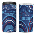 Personalized Australia NSW Rugby Indigenous Series 4 in 1 Can Cooler Tumbler Blues Platypus
