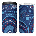Personalized Australia NSW Rugby Indigenous Series 4 in 1 Can Cooler Tumbler Blues Platypus