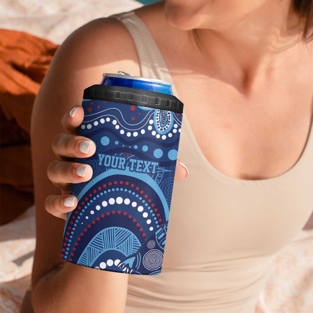 Personalized Australia NSW Rugby Indigenous Series 4 in 1 Can Cooler Tumbler Blues Platypus