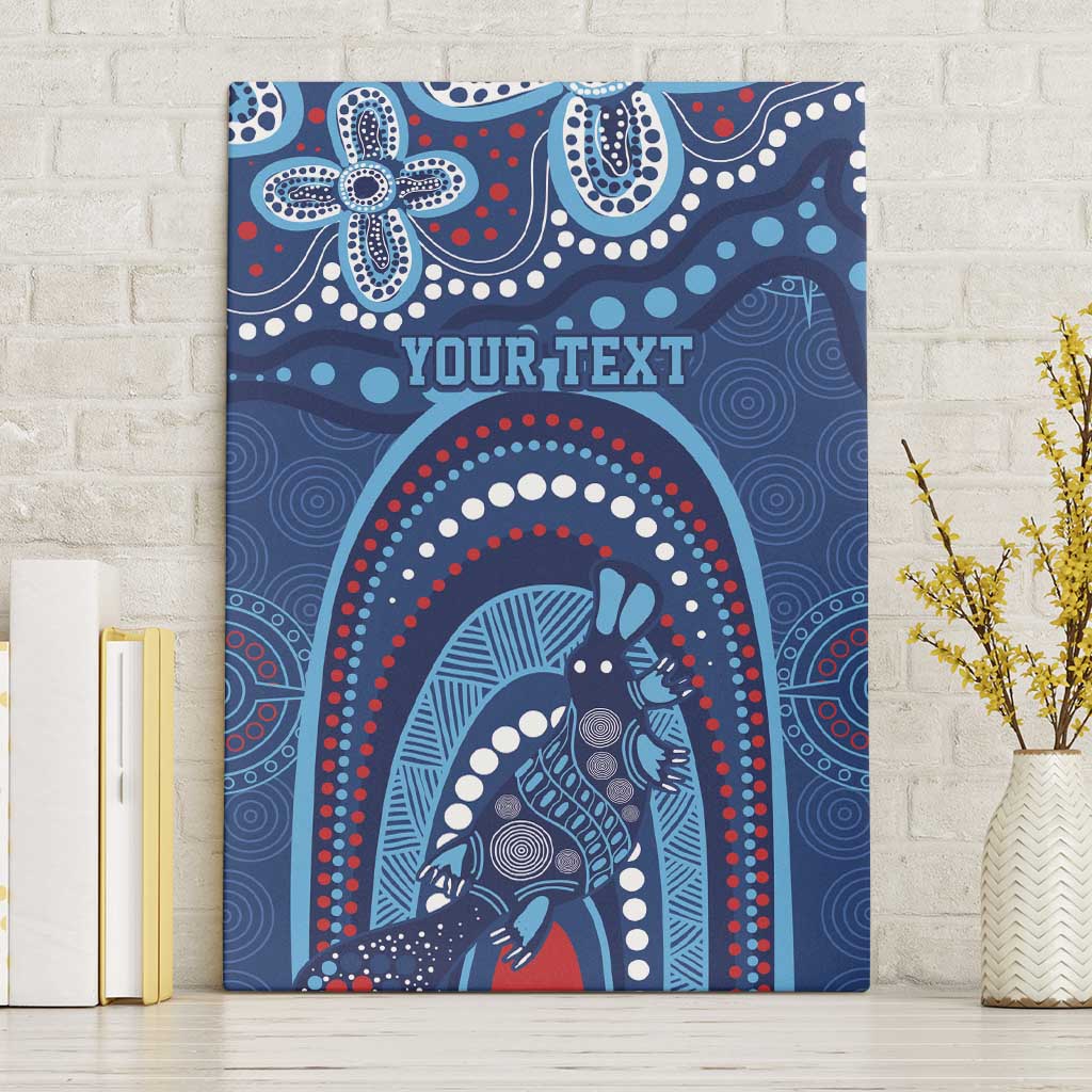 Personalized Australia NSW Rugby Indigenous Series Canvas Wall Art Blues Platypus