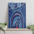 Personalized Australia NSW Rugby Indigenous Series Canvas Wall Art Blues Platypus