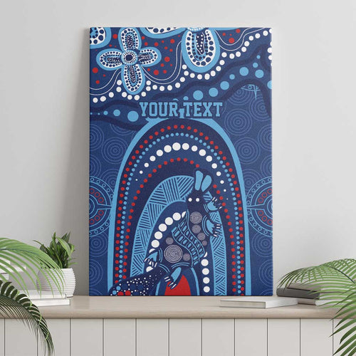 Personalized Australia NSW Rugby Indigenous Series Canvas Wall Art Blues Platypus