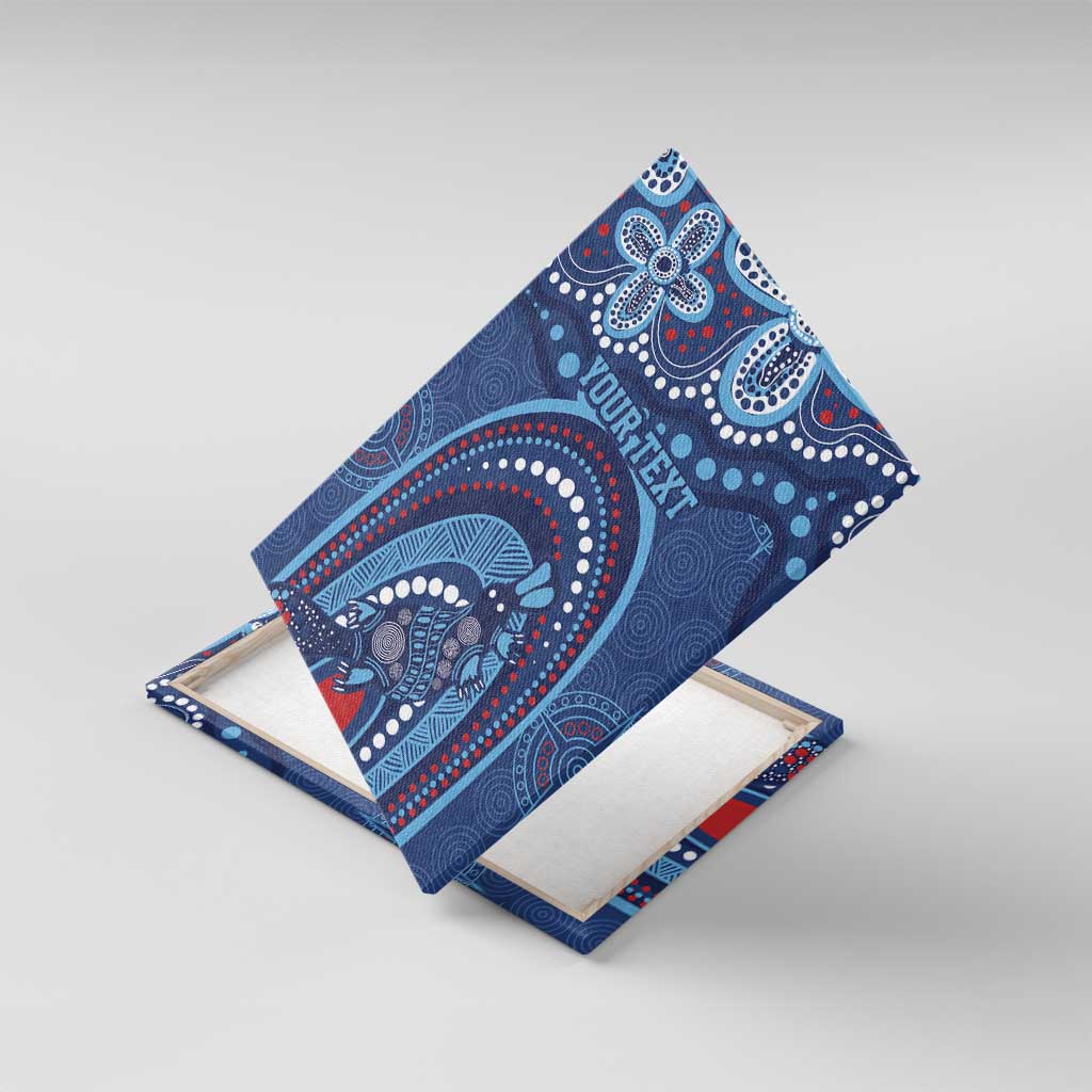 Personalized Australia NSW Rugby Indigenous Series Canvas Wall Art Blues Platypus