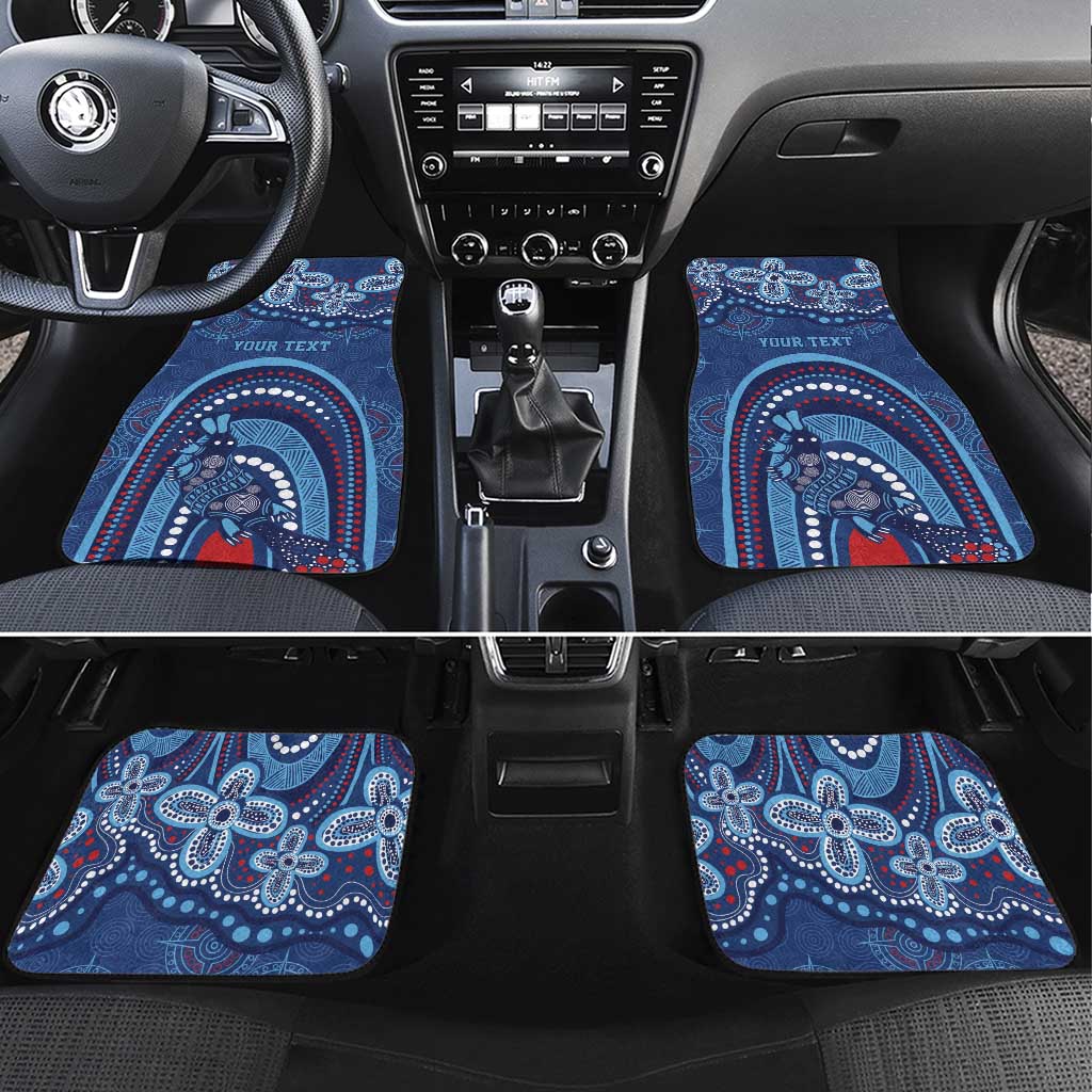 Personalized Australia NSW Rugby Indigenous Series Car Mats Blues Platypus