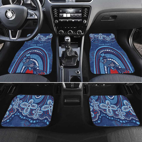 Personalized Australia NSW Rugby Indigenous Series Car Mats Blues Platypus