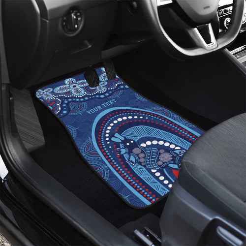 Personalized Australia NSW Rugby Indigenous Series Car Mats Blues Platypus