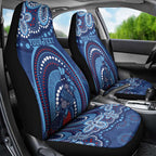 Personalized Australia NSW Rugby Indigenous Series Car Seat Cover Blues Platypus