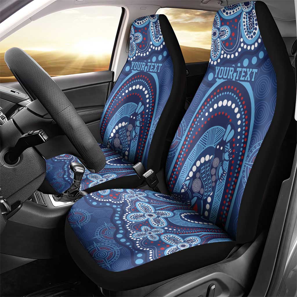 Personalized Australia NSW Rugby Indigenous Series Car Seat Cover Blues Platypus