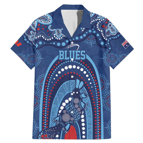 Personalized Australia NSW Rugby Indigenous Series Family Matching Mermaid Dress and Hawaiian Shirt Blues Platypus