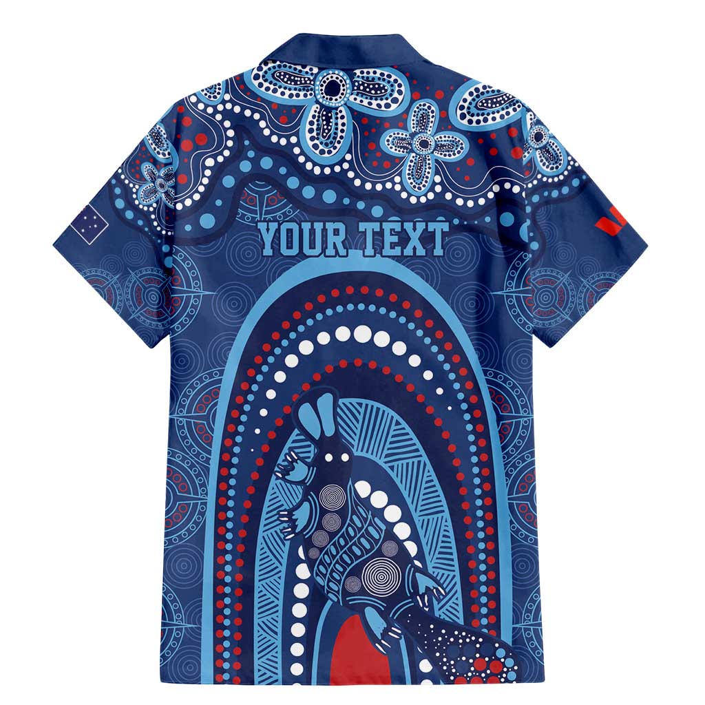 Personalized Australia NSW Rugby Indigenous Series Family Matching Mermaid Dress and Hawaiian Shirt Blues Platypus