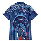 Personalized Australia NSW Rugby Indigenous Series Family Matching Mermaid Dress and Hawaiian Shirt Blues Platypus