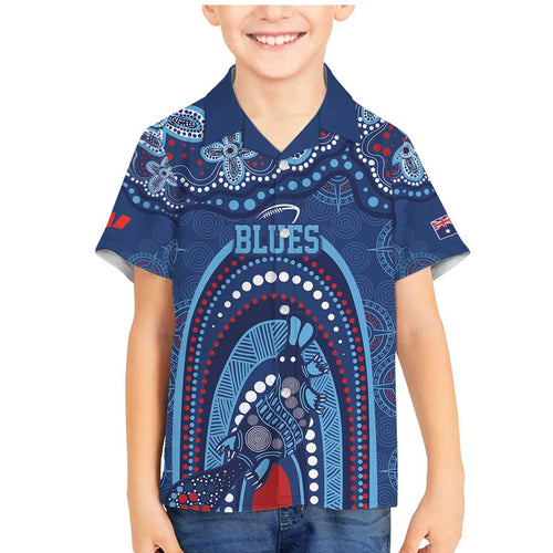 Personalized Australia NSW Rugby Indigenous Series Family Matching Mermaid Dress and Hawaiian Shirt Blues Platypus