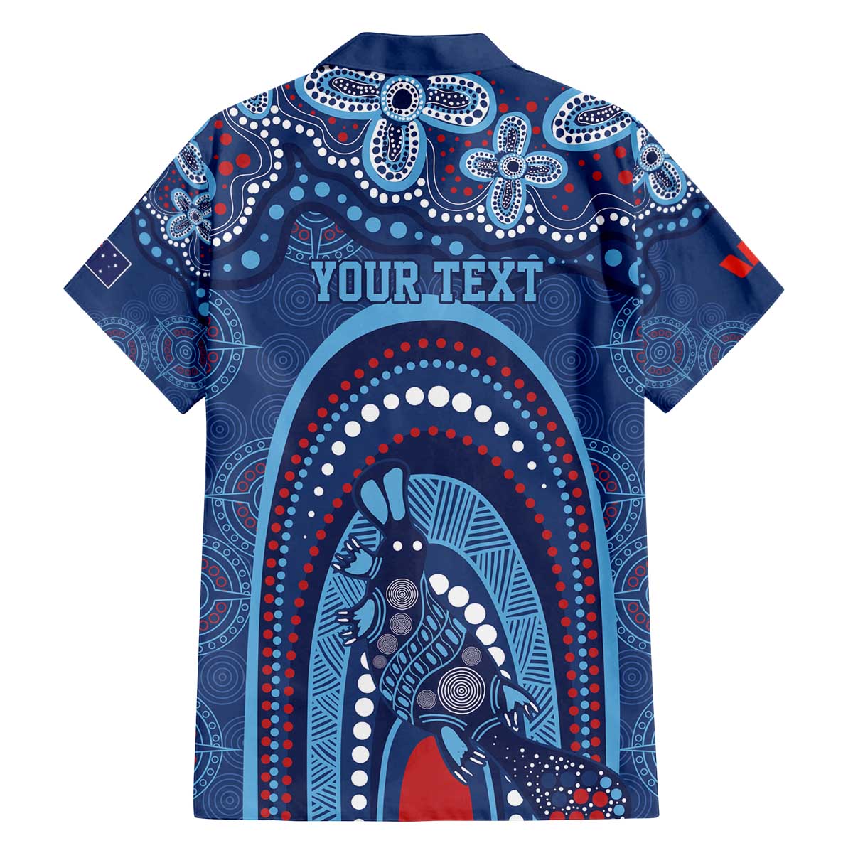 Personalized Australia NSW Rugby Indigenous Series Family Matching Off The Shoulder Long Sleeve Dress and Hawaiian Shirt Blues Platypus