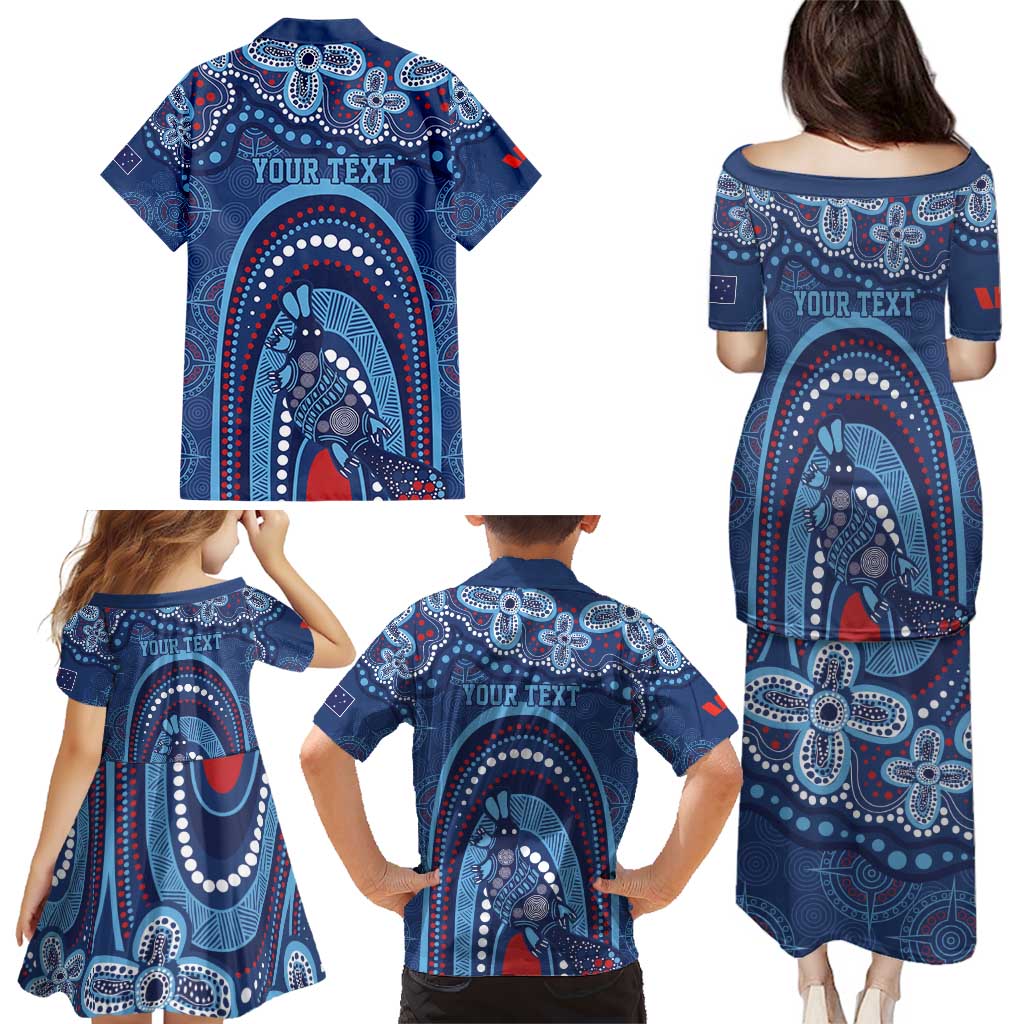 Personalized Australia NSW Rugby Indigenous Series Family Matching Puletasi and Hawaiian Shirt Blues Platypus