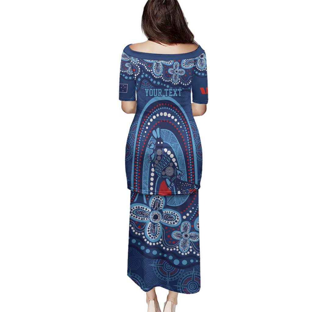 Personalized Australia NSW Rugby Indigenous Series Family Matching Puletasi and Hawaiian Shirt Blues Platypus