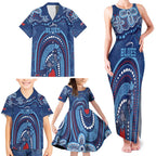 Personalized Australia NSW Rugby Indigenous Series Family Matching Tank Maxi Dress and Hawaiian Shirt Blues Platypus