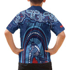 Personalized Australia NSW Rugby Indigenous Series Family Matching Tank Maxi Dress and Hawaiian Shirt Blues Platypus