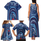 Personalized Australia NSW Rugby Indigenous Series Family Matching Tank Maxi Dress and Hawaiian Shirt Blues Platypus