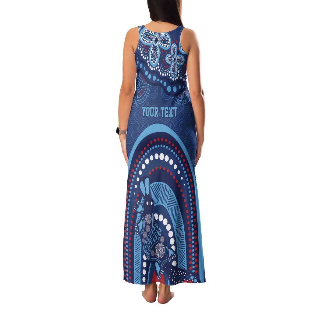 Personalized Australia NSW Rugby Indigenous Series Family Matching Tank Maxi Dress and Hawaiian Shirt Blues Platypus