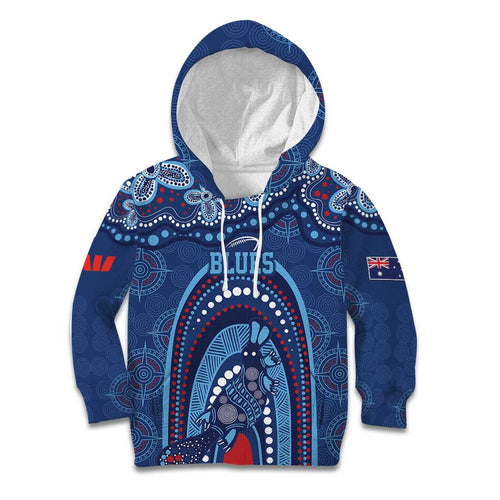 Personalized Australia NSW Rugby Indigenous Series Kid Hoodie Blues Platypus